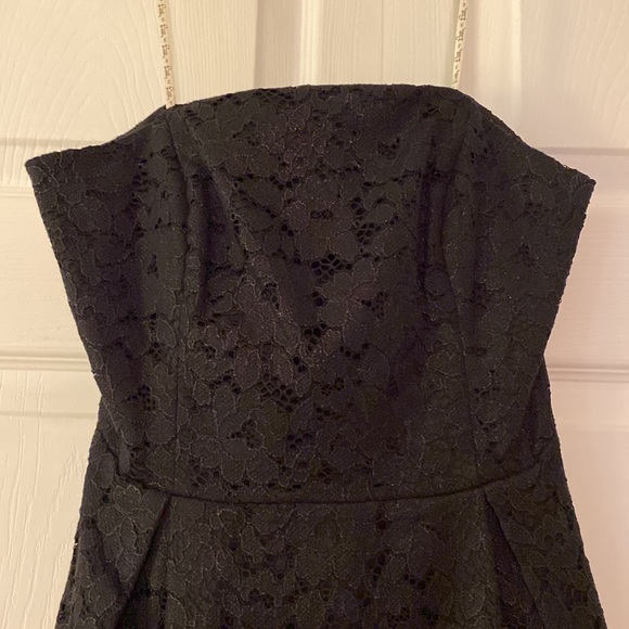 Lilly Pulitzer Black Lace Strapless Marielle Dress in Excellent Condition Size 2 - Picture 4 of 12